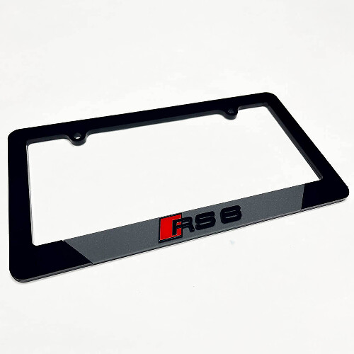 RS6 Style Acrylic License Plate Frame for Audi RS6