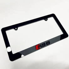 RS6 Style Acrylic License Plate Frame for Audi RS6_2
