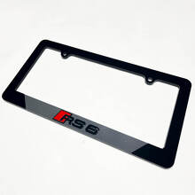 RS6 Style Acrylic License Plate Frame for Audi RS6_5