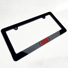 Rings Logo Vehicle Number Plate Covers Frames Decor for Audi 3