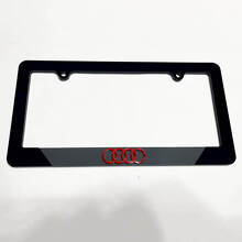 Rings Logo Vehicle Number Plate Covers Frames Decor for Audi 4