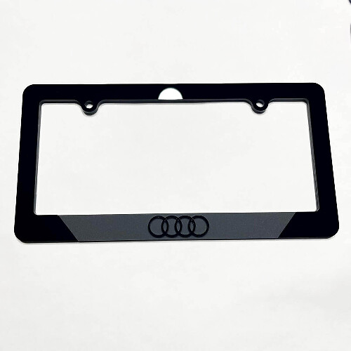 Rings Logo Vehicle Licence Plate Covers Frames Decor 2 for Audi