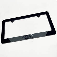 Rings Logo Vehicle Licence Plate Covers Frames Decor 2 for Audi 3