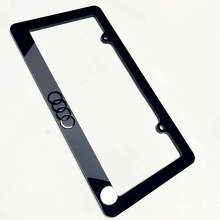 Rings Logo Vehicle Licence Plate Covers Frames Decor 2 for Audi 4
