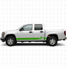 Layered Peaks Door & Rocker Panel Vinyl Stripes for Chevrolet Colorado 1st Gen 2004-2012_6