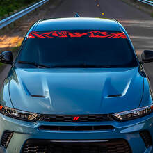 Windshield Mountains Banner Decal Sticker - Custom Vinyl Graphics fit to Dodge Hornet
 3