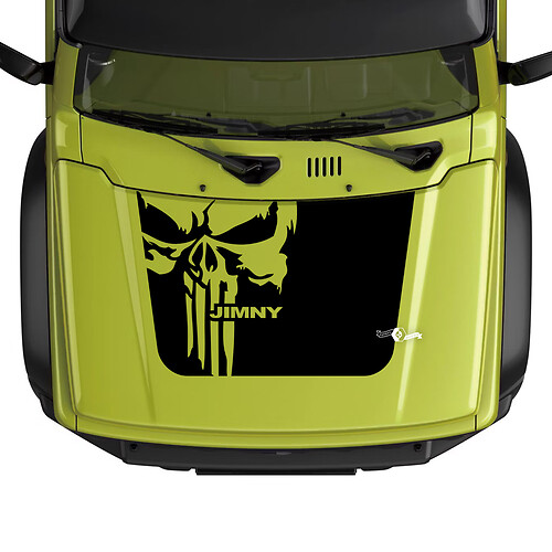 Suzuki JIMNY Hood Punisher decal sticker graphics 2
 1