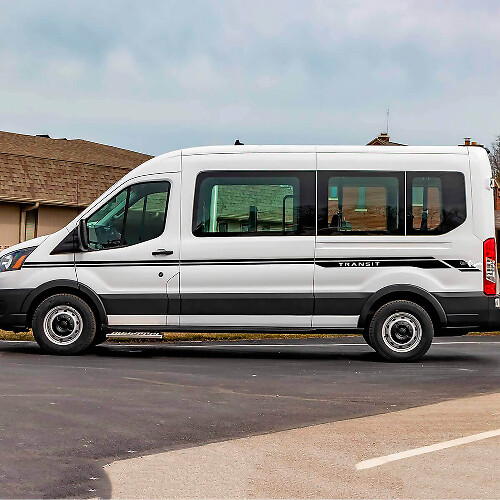 Transit Letter Line Side Stripes Vinyl Decals 3 for Ford Transit
