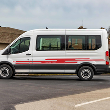 Ford Transit Custom Text Vinyl Side Stripes Decals
 3