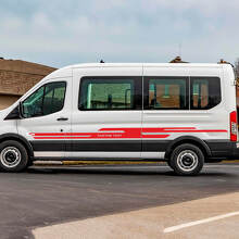 Ford Transit Custom Text Vinyl Side Stripes Decals
 3