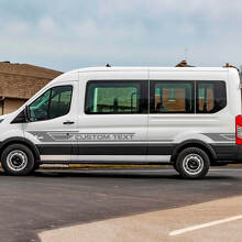 Ford Transit Custom Text Vinyl Side Stripes Decals 2
 2