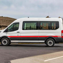 Racing Side Stripes Graphics Vinyl Decals Stickers 2 for Musclecar Transit 2