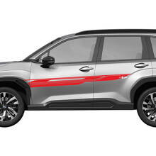 Side Doors Rocker Panel Racing Stripes Vinyl Decal Graphic Sticker 5 for Subaru 3