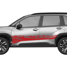 Mountains Side Doors Rocker Panel Racing Stripes Vinyl Decal - Graphic Sticker universal fit Suba 4
 3