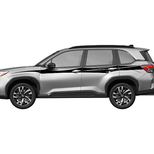 Side Doors Rocker Panel Racing Stripes Vinyl Decal - Graphic Sticker universal fit Suba 5
