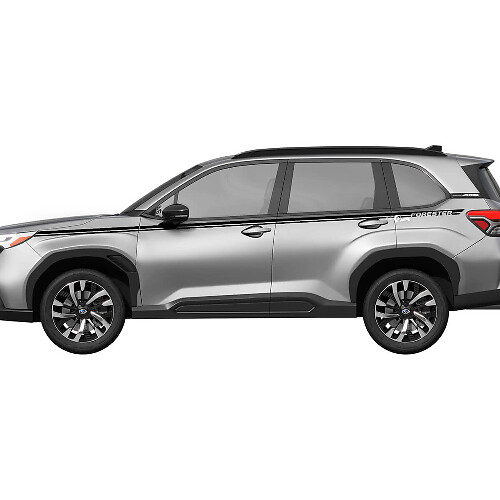 Side Doors Rocker Panel Racing Stripes Vinyl Decal - Graphic Sticker universal fit Subaru Forester
