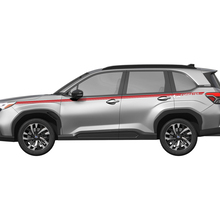 Side Doors Rocker Panel Racing Stripes Vinyl Decal - Graphic Sticker universal fit Suba Forester
 3