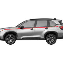 Side Doors Rocker Panel Racing Stripes Vinyl Decal - Graphic Sticker universal fit Subaru Forester
 3