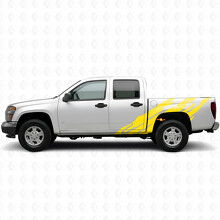 Jagged Door & Bedside Vinyl Stripes for Chevrolet Colorado 1st Gen 2004-2012_3