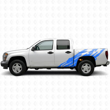 Jagged Door & Bedside Vinyl Stripes for Chevrolet Colorado 1st Gen 2004-2012_5