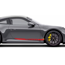 Branded Solid Stripes Side Door Vinyl Decal Sticker for Porsche 911_3
