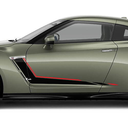 Nismo Side Checkered Stripe Decal Kit for Nissan Z GT4
 1