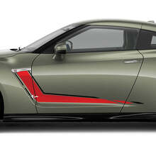 Side Doors Stripes Decal Graphic Kit for Nissan GT-R 3