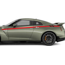 Side Doors Racing Stripes Decal Kit for Nissan GT-R
 2