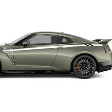Kit de Autocollants de Bandes pour Portières Racing Bedside pour Nissan GT-R 3