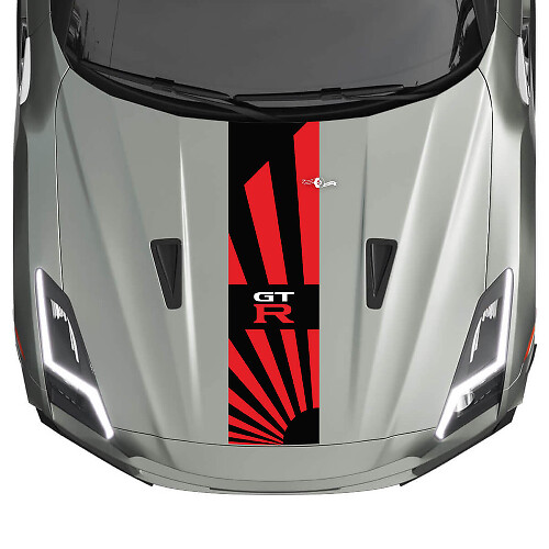 Hood JDM Stripes Decal Kit for Nissan GT-R 2
