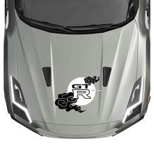Hood JDM Stripes Decal Kit for Nissan GT-R 3
 2
