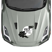 Sun Clouds Bonnet JDM Stripes Decal Kit for Nissan GT-R 3 2
