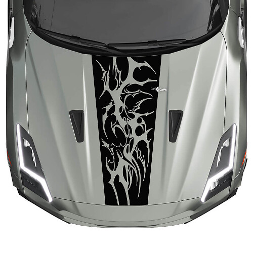 Hood Graphics Stripes Decal Kit for Nissan GT-R
