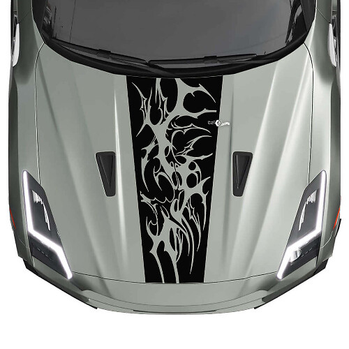 Hood Graphics Stripes Decal Kit for Nissan GT-R
