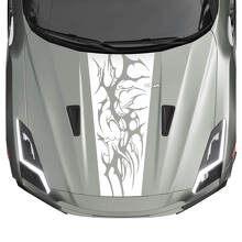 Hood Graphics Stripes Decal Kit for Nissan GT-R
 2