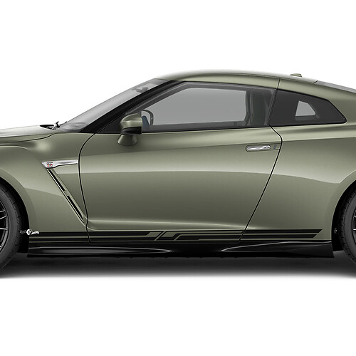 Side Doors Rocker Panel Graphics Decal Kit for Nissan GT-R
 1