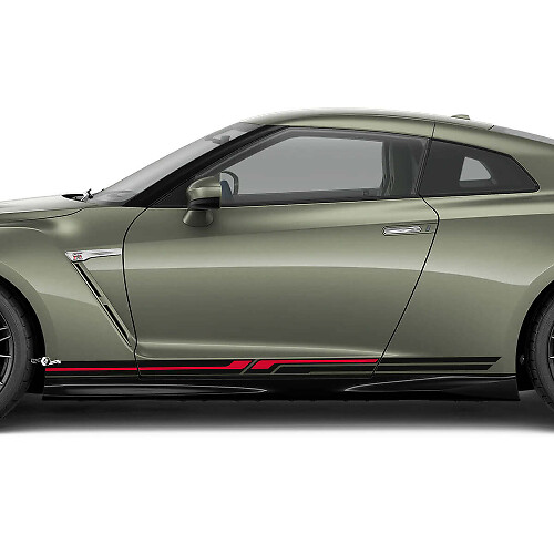 Side Doors Rocker Panel Graphics Decal Kit 2 for Nissan GT-R