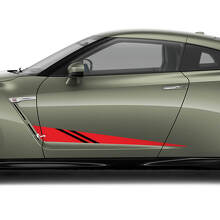 2x Side Doors Graphics Hash Decal Kit for Nissan GT-R
 3