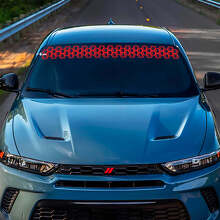 Honeycomb Windscreen Vinyl Decal Sticker Graphics For Dodge Hornet 3