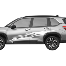 Side Doors Racing Stripes Vinyl Decal - Graphic Sticker universal fit Suba Forester 1
 2