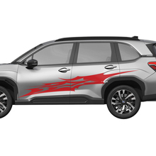 Side Doors Racing Stripes Vinyl Decal - Graphic Sticker universal fit Suba Forester 1
 3