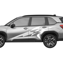 Side Doors Racing Stripes Vinyl Decal - Graphic Sticker universal fit Suba Forester 2
 2