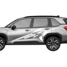 Side Doors Racing Stripes Vinyl Decal - Graphic Sticker universal fit Suba Forester 2
 2