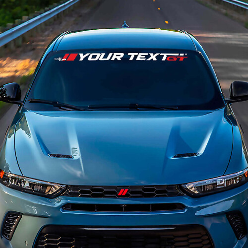 Custom Lettering Windshield Vinyl Decal For Dodge GT Hornet