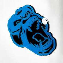 Custom 3D Badge Angry Gorilla Fender Tailgate Front Grille Badges Emblem
 3