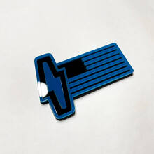 US Flag 3D Badge - Custom Wing Badges Emblem 3 for Musclecar 150 Lightning 2