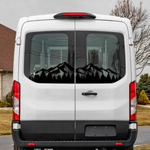 Ford Transit Rear Window Mountains Forest Vinyl Decal Sticker
 2