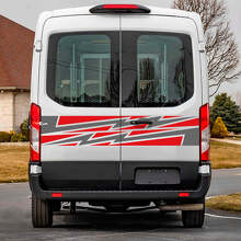 Lightning Rear Doors Graphics Vinyl Decal Sticker 2 for Musclecar Transit 2
