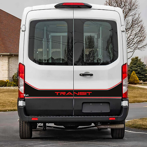 Transit Lettering Line Rear Doors Graphics Vinyl Decal Sticker 4 for Ford Transit