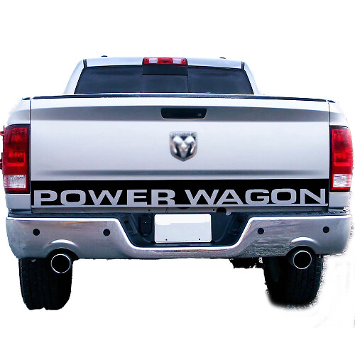 Power Wagon Letter Line Truck Tailgate Accent Vinyl Graphics Sticker Decal for Dodge Ram 1500